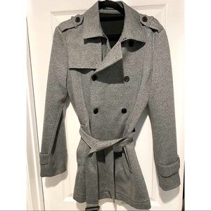 Zara lightweight peacoat in gray (Medium)